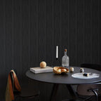 JiffDiff Wallpaper Peel and Stick Textured, 3D Black Embossed Wall Paper Stick - Image 3