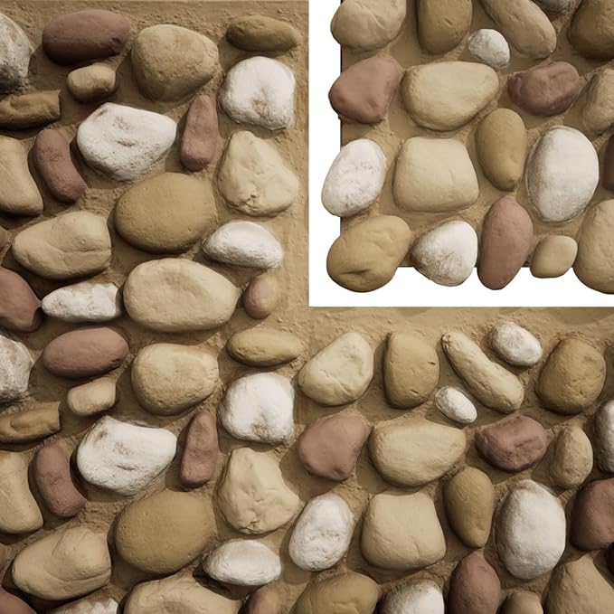 EverStone River Rock Faux Rock Panel, Canyon Dune Color - Image 9
