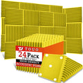 24 Pack Acoustic Panels – Sound Proof Foam Panels by TOUO