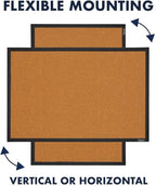 Quartet Cork Bulletin Board, Framed Corkboard, Message Board, Vision Board - Image 5