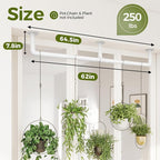 Bamworld Window Plant Hanger Indoor 63in Hanging Planters - Image 2