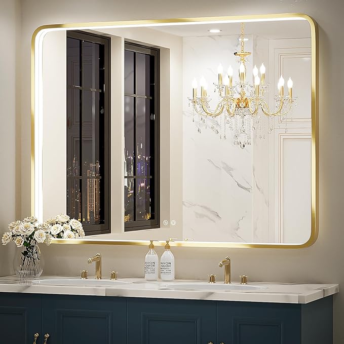 48x36 Inch LED Bathroom Mirror by FTOTI