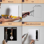 Morvat Access Panel 4x6 Inch for Drywall & Ceiling - Image 3