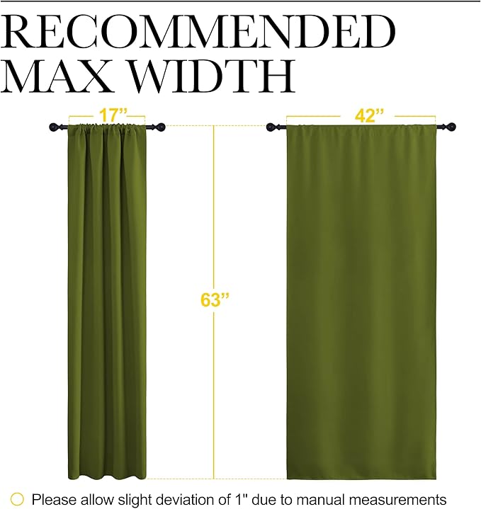 NICETOWN Window Curtains Blackout Drapes - Image 6