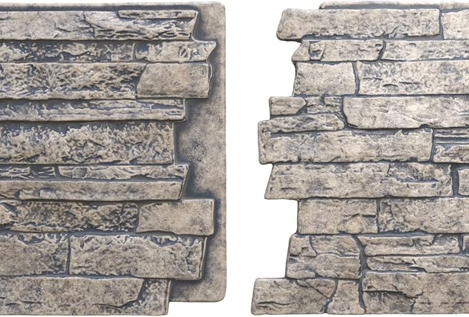 EverStone Acadia Ledge Faux Stone Panel, Linen Graphite Color - Image 8