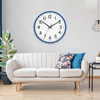 HZDHCLH Wall Clock Blue, Silent Wall Clocks Battery Operated 10 Inch Modern Non - Image 6