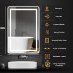 Led Mirror for Bathroom, 30x20 Bathroom Vanity Mirror for Wall - Image 8