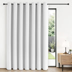 Joydeco Blackout Patio Sliding Door Curtains 108 Inches Long, Grommet Privacy by JOYDECO
