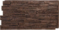 EverStone Cascade Faux Stone Panel, 48 5/8"W x 24 3/4"H x 1 1/4"D, Sequoia by EkenaMillwork