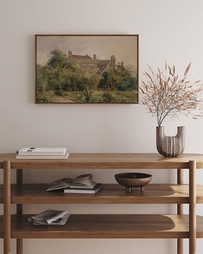 InSimSea Framed Canvas Wall Art Vintage Decor, Home Decor Classical Scenery - Image 3