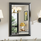 Briivue 20x30 Inch Black Bathroom Mirror by Briivuemodernmirrors