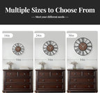 Cuspin 24 Inch Large Wall Clock, Silent Non Ticking Battery Operated Roman - Image 6