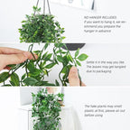 Whonline Fake Hanging Plants, Artificial Small Potted Plants - Image 3