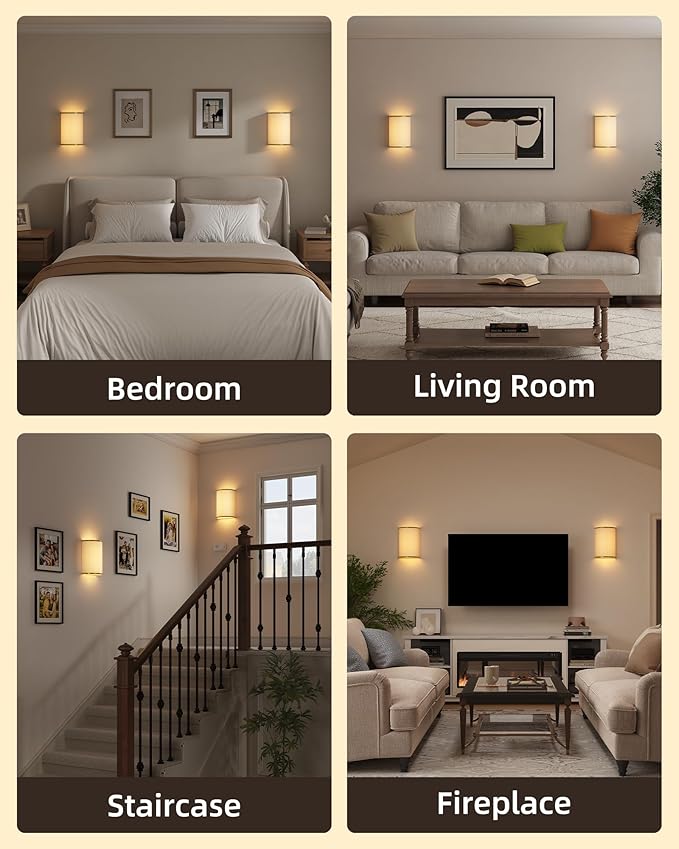 EZVALO Battery Operated Wall Sconce, Wireless Wall Sconces Set of Two - Image 9