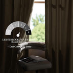 NICETOWN Living Room Camel Velvet 102 inches Long Curtains, Sound and Sunlight - Image 9