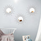 3 Pack Metal Mirrors for Wall Sunburst Wall Mirrors Home Décor Decorative - Image 3
