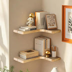 Floating Corner Shelves, Wall Shelf Set of 3, Shelves - Image 7