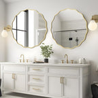 WallBeyond Round Wavy Mirror for Wall Decorative 28 inch, Modern Round Mirror - Image 2