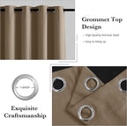 RYB HOME Extra Long 100% Blackout Room Divider Curtains - Image 5