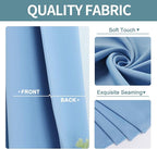 ChrisDowa Room Darkening Curtains 102 Inches Long 2 Panels Set - Image 3