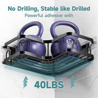 Veken Corner Shower Caddy 4-Pack, Advanced Rustproof Design, No Drilling - Image 4