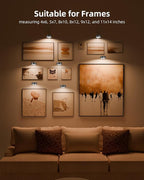 EZVALO Picture Lights for Wall, Rechargeable Battery Magnetic Poster Lights - Image 7