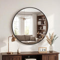 DUMOS 28 Inch Round Wall Mirror, Bathroom Mirror by DumosLifestyle