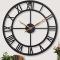 18.5 Inch Modern Decorative Metal Wall Clock by Unknown