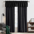 NICETOWN Black Velvet Valance Curtains - Image 4
