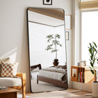 BEAUTYPEAK Black Full Length Mirror, Suitable - Image 7