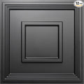 STICKGOO Black Drop Ceiling Tile 2ft x 2ft, Ceiling Panel High-Grade PVC by STICKGOO