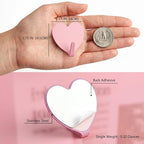 Heart Wall Hooks, 8 Pack, Small Pink Decorative Accessories, Purse Hanger - Image 3