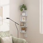 Furinno Rossi 5-Tier Wall Mount Floating Radial Corner Shelf - Image 2