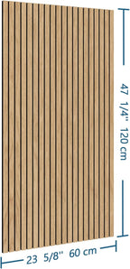 4-Piece Wood Slat Wall Panel for Interior Wall Decor Noise Cancelling 47.2" x - Image 3