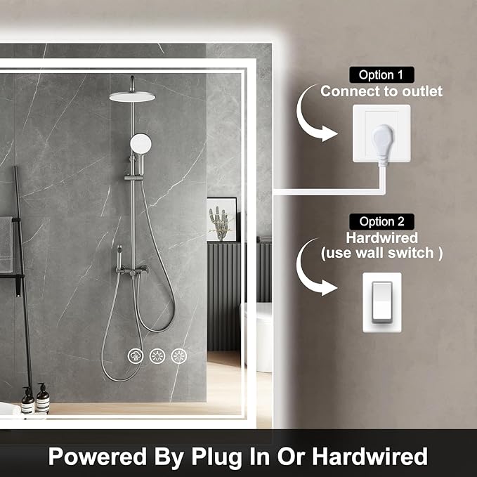 Ratsamee 72x36 Inch LED Bathroom Mirror - Image 6