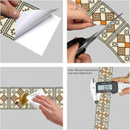 HOMETITUTE Wallpaper Border Peel and Stick Decorative Wall Trim Self Adhesive - Image 8