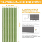 AJAZZ 100% Blackout Magnetic Door Curtain Accordion Doors Interior Folding - Image 2