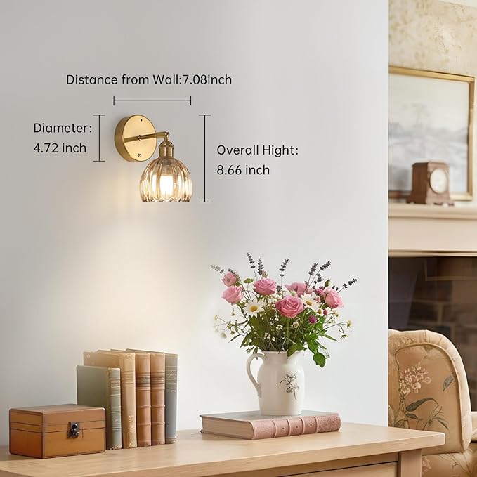 Shenmoyl Battery Operated Vintage Wall Sconces - Image 7