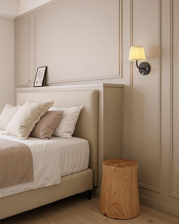PUSU Motion Sensor Black H9.6 inch Small Wall Sconces Set of 2, LED Cordless - Image 9