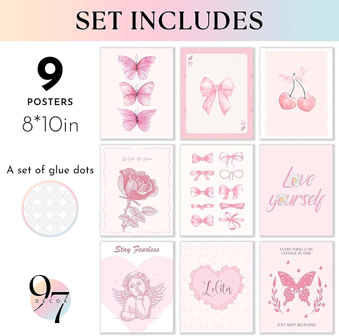 97 Decor Pink Coquette Room Decor Aesthetic - Image 2