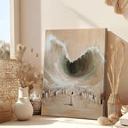 Moses Parting the Red Sea Canvas Wall Art Modern Christian Bible Stories Wall - Image 3
