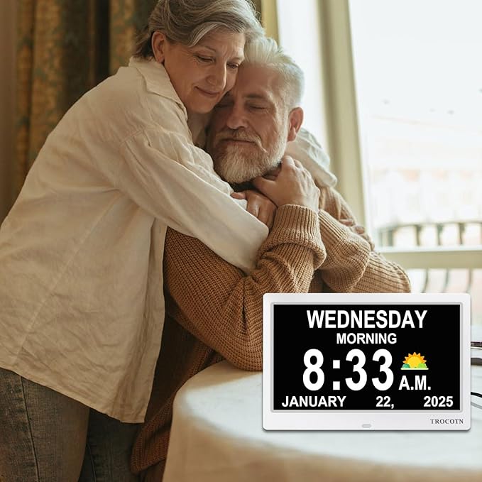 TROCOTN Dementia Clocks, Large Display Calendar Alarm Clock - Image 6