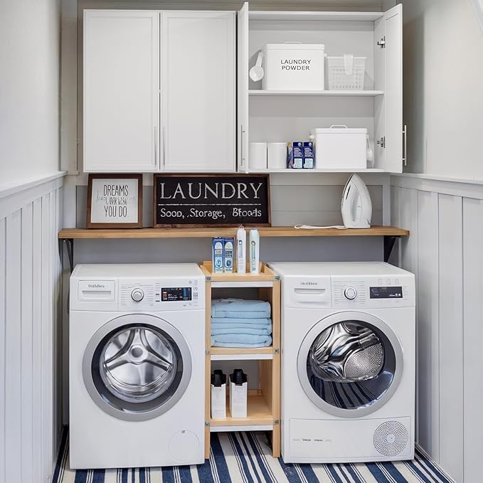 FIMELLO 30" Laundry Room Cabinets Wall Mounted - Image 5