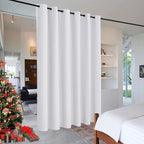 RYB HOME Sliding Door Curtains Room Divider, Heavy Duty Grommet Curtain by RYBHOME