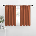 NICETOWN Blackout Curtains for RV Windows, Burnt Orange, 2 Panels, Room by NICETOWN
