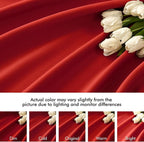 MIULEE Christmas Red Back Tab Blackout Curtains 84 Inch Length 2 Panels Set - Image 8
