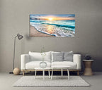 Baisuart S02262 Canvas Prints Wall Art Beach Sunset Ocean Waves Nature Pictures - Image 4