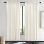 NICETOWN Luxury Velvet Curtains 72 inches, Sound Reducing Heavy Matt Solid Rod by NICETOWN