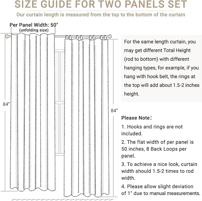 100% Blackout Shield Blackout Curtains - Image 7
