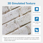 COMSTICKC 3D Faux Brick Wall Panels Peel and Stick, Small Size Self Adhesive - Image 5